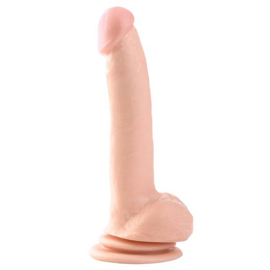 BASIX PENE DE GELATINA SUCCION CARNE 21 CM - Consolador Penes Juguetes Sexuales - Sex Shop ARTICULOS EROTICOS