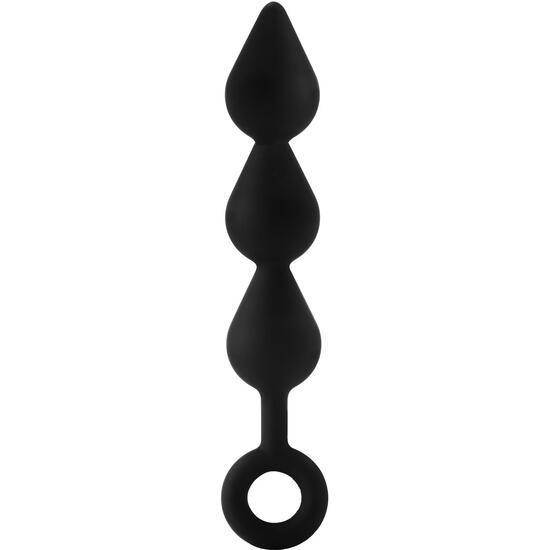 FANTASSTIC XL TRIPLE DROP PLUG BLACK - Juguetes Sexuales Anillo - Sex Shop ARTICULOS EROTICOS