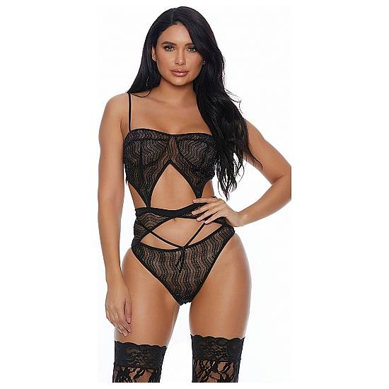 MIDNIGHT AFFAIR BODY NEGRO - Lenceria Sexy Femenina Bodys - Sex Shop ARTICULOS EROTICOS